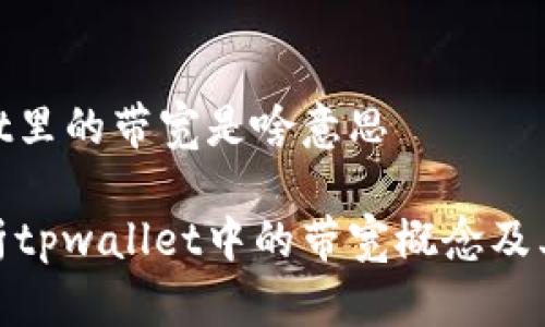 tpwallet里的带宽是啥意思

深入解析tpwallet中的带宽概念及其重要性
