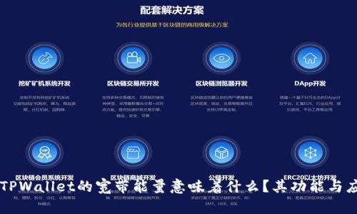 ### TPWallet的宽带能量意味着什么?其功能与应用解析